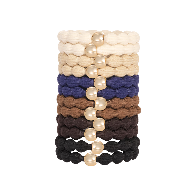 M2KA High Elasticity Durable Hair Ties for Women, Family Pack, Gentle on Hair, Perfect for High Ponytails and Buns, Hair Accessories, Gift for Girlfriend
