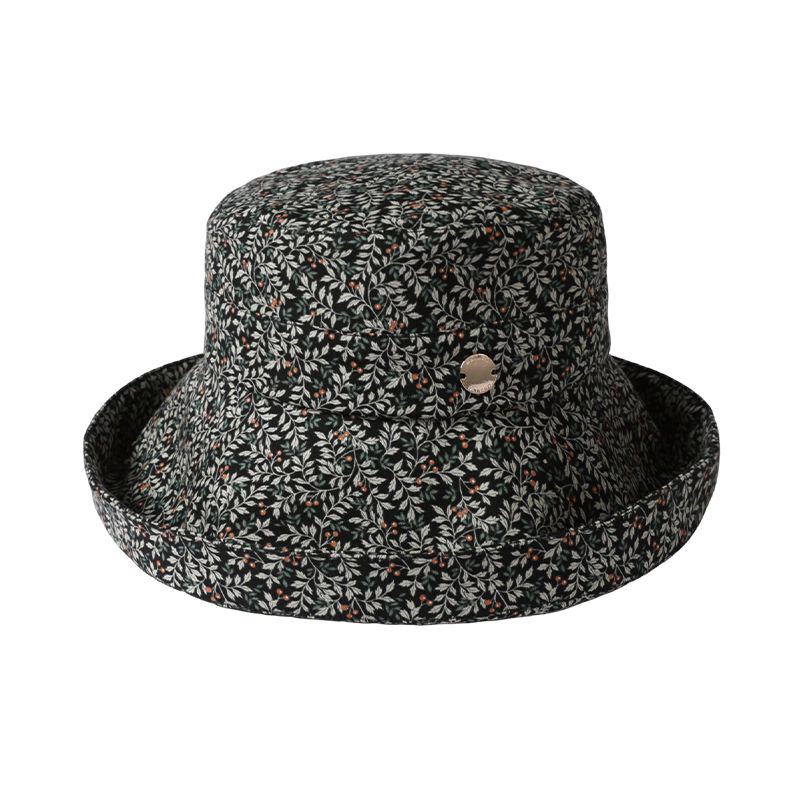 Mr DUCK Elegant Hepburn Style Imported Pure Cotton Fisherman Hat for Women, Summer Sun Protection Hat, Fashionable And Stylish Face-Slimming Cap