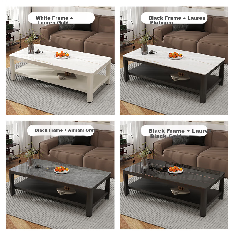 Fanshe Coffee Table, Living Room Tea Table, Office Coffee Table, Small Apartment Glass Sofa Table, Modern Minimalist Tea Table