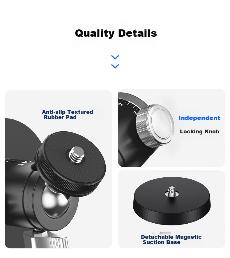 JJC Suction Cup Mount for DJI Action 6/5 Pro/4, Nano Action Camera Car Mount, Insta360 GoPro Car Shooting Fixed Base 8
