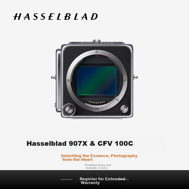 HASSELBLAD 907X & CFV 100C Medium Format Mirrorless Digital Camera, Film Adapter, 100 Million Pixels, HASSELBLAD Natural Color Solution, Phase Focus