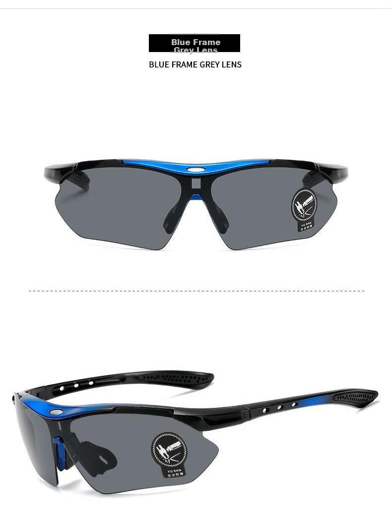 Mumujian Cycling Windproof Outdoor Hiking Goggles Sunglasses, Black Frame with Gray Lenses [Cycling Windproof Goggles] 6