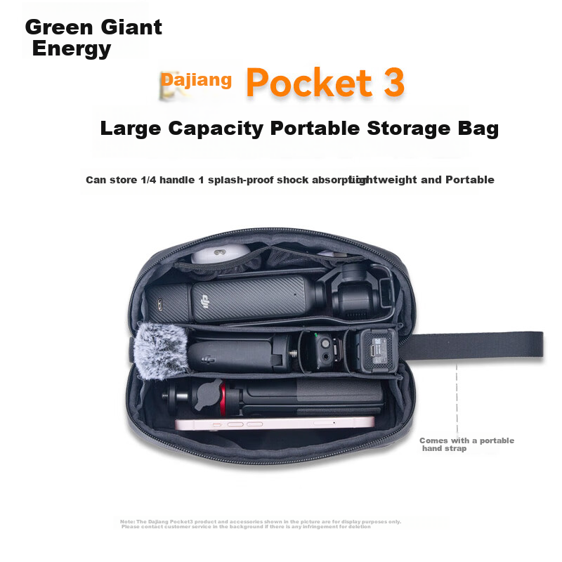 Llano Suitable for DJI Pocket 4P/4/3, Stone Luna Ultra Storage Bag, Action 5/6/Nano Photography Accessories, Camera Bag, Complete Protective Case, Portable Handheld Waterproof
