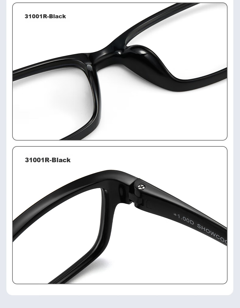 SHOW COOPERS Reading Glasses with Blue Light Protection, TR Frame for Middle-Aged And Elderly Men And Women, Stylish Presbyopic Glasses 31001 5