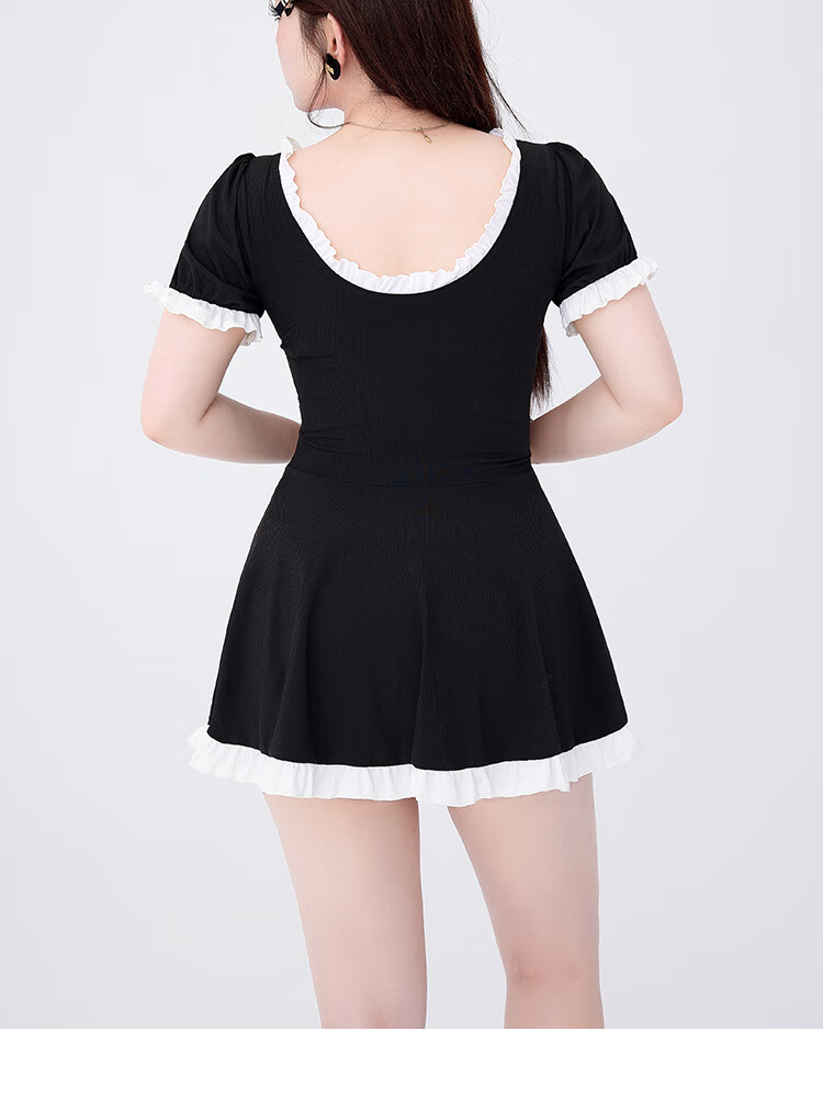 Agliondy 2025 New Split Swimsuit for Women Conservative Plus Size Swimwear Slimming Bubble Sleeve Vacation 11
