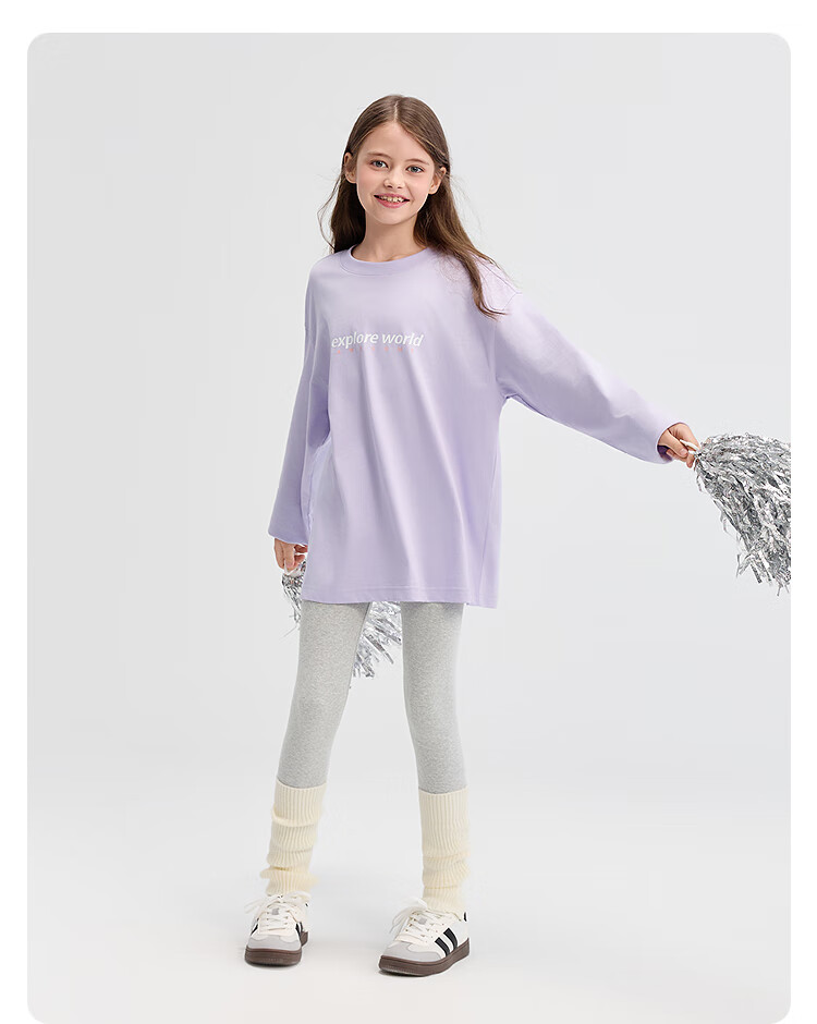 BALABALA Girls' Leggings, Children's Pants, Autumn Trousers for Young Kids, Elastic Pants, Comfortable, 209325108001 18