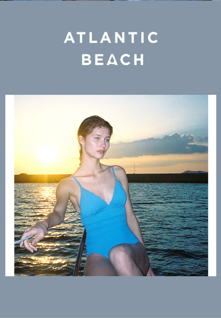 Atlanticbeach 2025 New Popular Hot Spring Swimsuit for Women, Summer Sun Protection Conservative Tummy-Covering Slimming Fashionable One-Piece Swimwear, High-End Feel 2