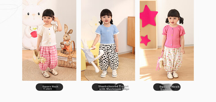 LUSON Baby Girl Pants, 2025 Summer New Stylish All-Over Print Joggers, Infant Mosquito-Proof Trousers 3