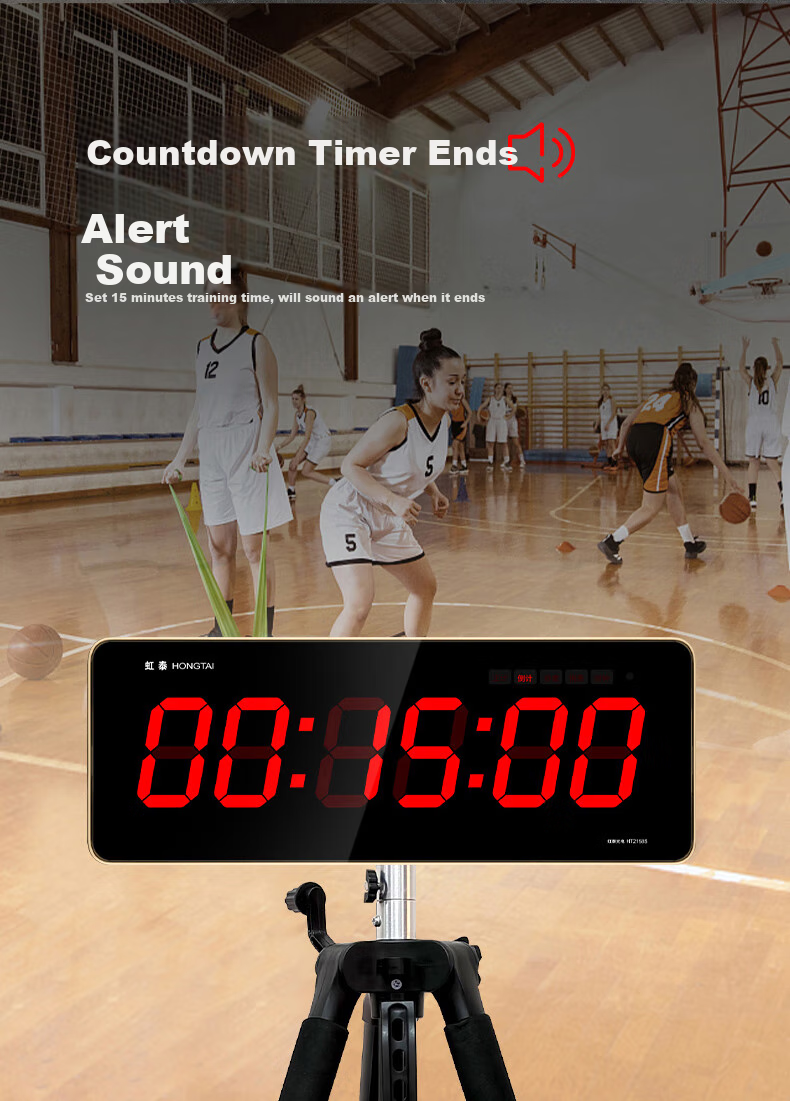 HoTai Electronic Multifunctional Sports Competition Reminder Countdown Timer with Wireless Hand Clapper, Model 3613 Timer 9