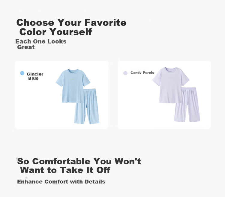 BALABALA Children's Pajama Set Summer Boys And Girls Home Wear Bamboo Fiber Breathable Comfortable for Outdoor Use 208225171204 5