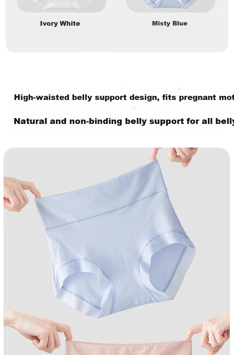 FENYE Postpartum High-Waist Cotton Antibacterial Underwear Shorts for Women, Shaping And Tummy Control after C-Section Delivery, Size L 12