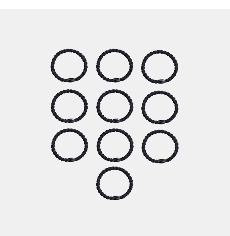CHIMERA 10 Pieces High-Elasticity Non-Binding Durable Hair Ties Practical Hair Bands Bun Holders Elastic Hair Bands Hair Accessories 6