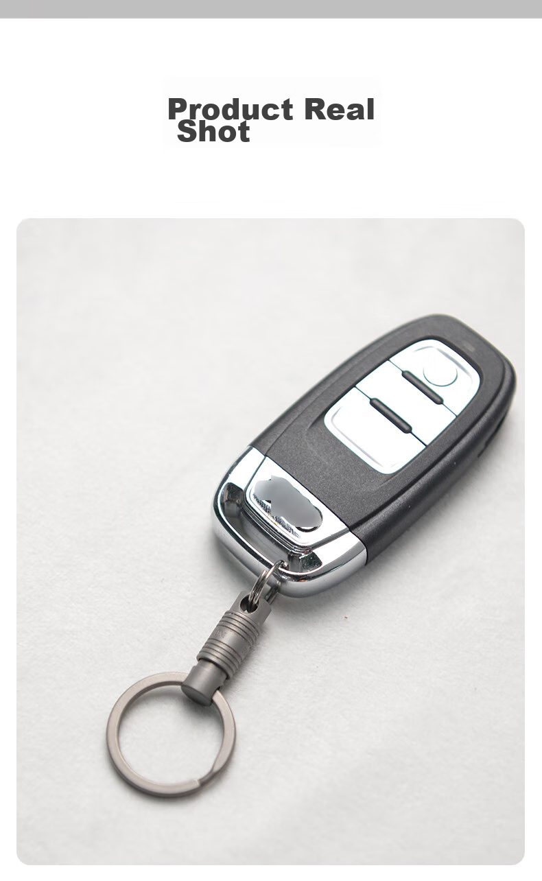 YORA Titanium Alloy Bidirectional Quick-Release Car Key Ring Hook, Universal Ring Keychain, Portable Parent-Child Hook, Keyring Hook for Me 9