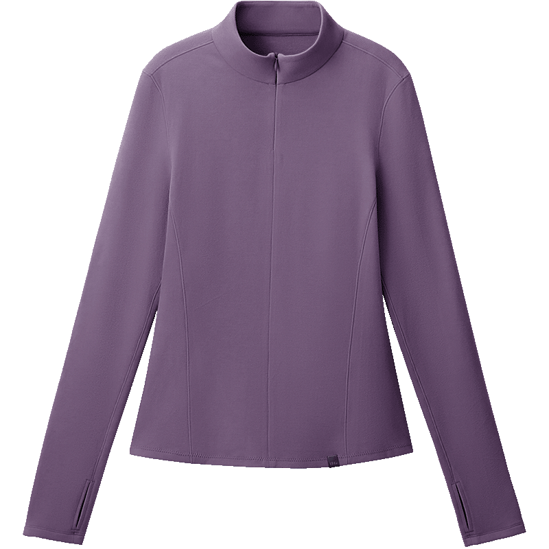 Beneunder Women's Slim Fit Half-Zip Fleece Stretch Thermal Base Layer Autumn Winter PM002