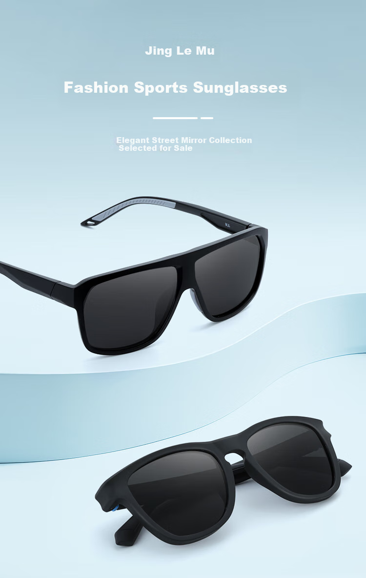 Jinglemu Trendy Fashion Sunglasses for Men And Women, Cycling Sports Polarized TAC UV Protection Glasses for Driving And School 2