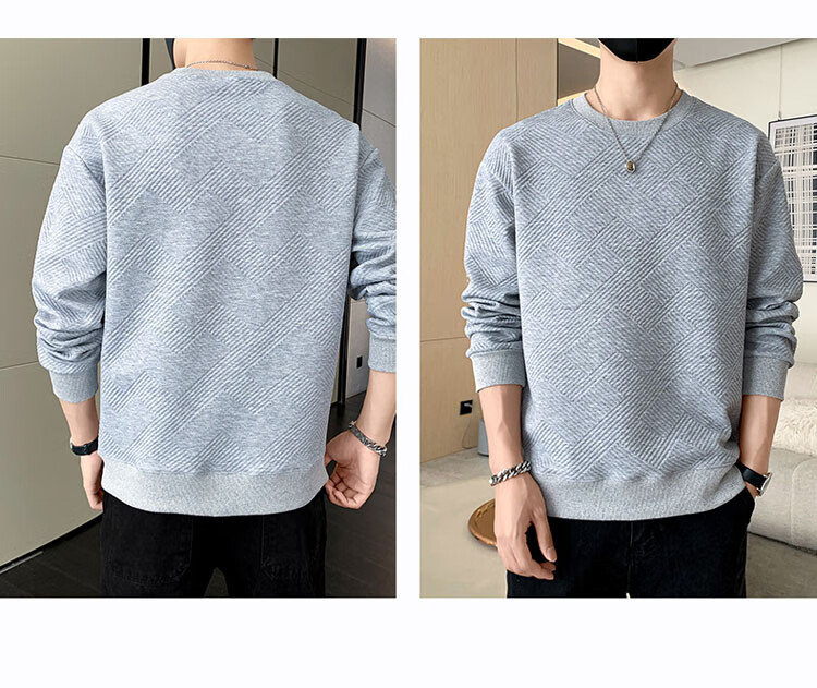 ROMON Men's Sweatshirt, Casual Long-Sleeve T-Shirt for Spring And Autumn, Men's Jacket, Clothing, Base Layer Top 9
