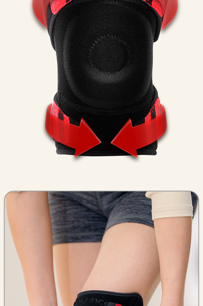 Kangshu Sports Knee Brace for Meniscus Injury, Stabilizing Knee Joint, All-Purpose Knee Support, Pair, Size M 2