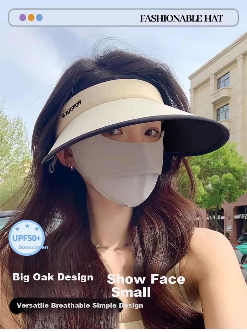 Huili Sun Hat for Women, UV Protection Summer Cap, Wide Brim Outdoor Breathable Hiking Hat for Men And Wome 1