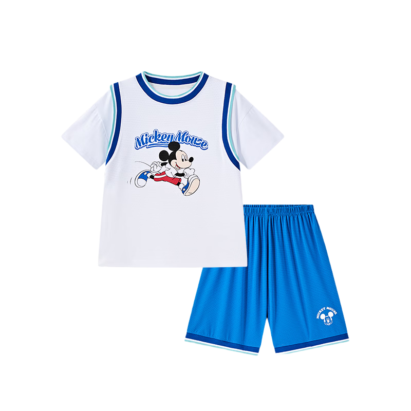 Disney Kids Boys and Girls Summer Quick-Dry Sports Set Baby Summer Clothing Girls Two-Piece Set 2026 New Arrival