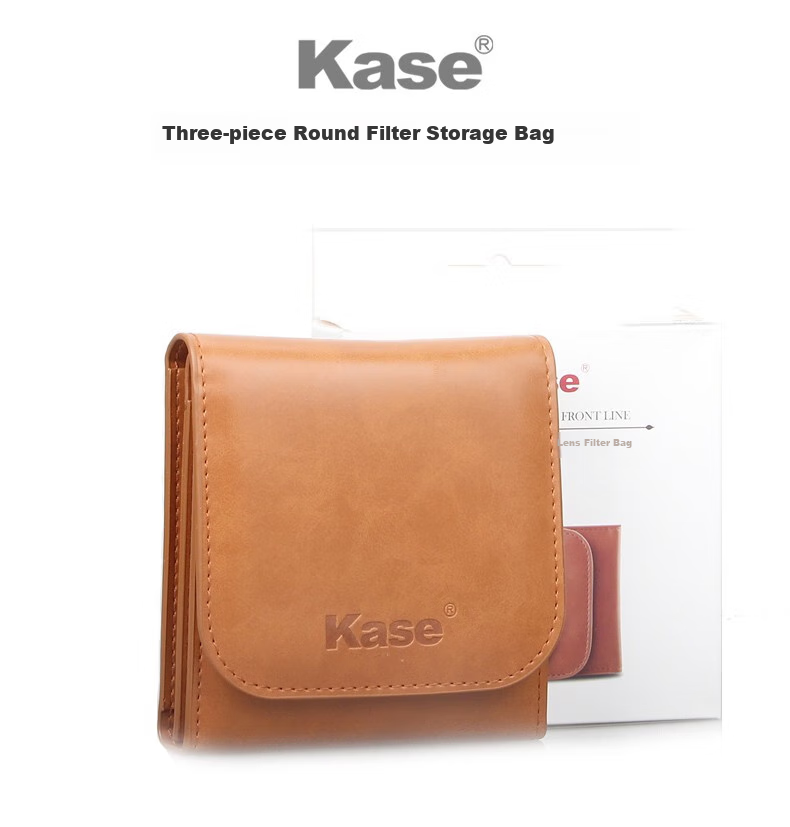 Kase UV Filter Case, Lens Bag, Can Hold Round Filters, Storage Pouch, Filter Pouch, Filter Storage Case (Three-Piece Storage) 1