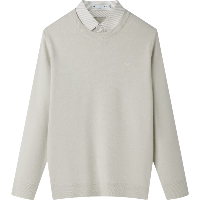 HLAHLA Men's Long Sleeve Knitwear Warm Stylish Layered Sweater Winter