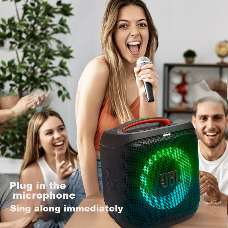 JBL PartyBox Encore ES2 Bluetooth Speaker, Outdoor Sound System for Home KTV And Square Dancing, All-In Karaoke Machine, Chongjiang II Subwoofer