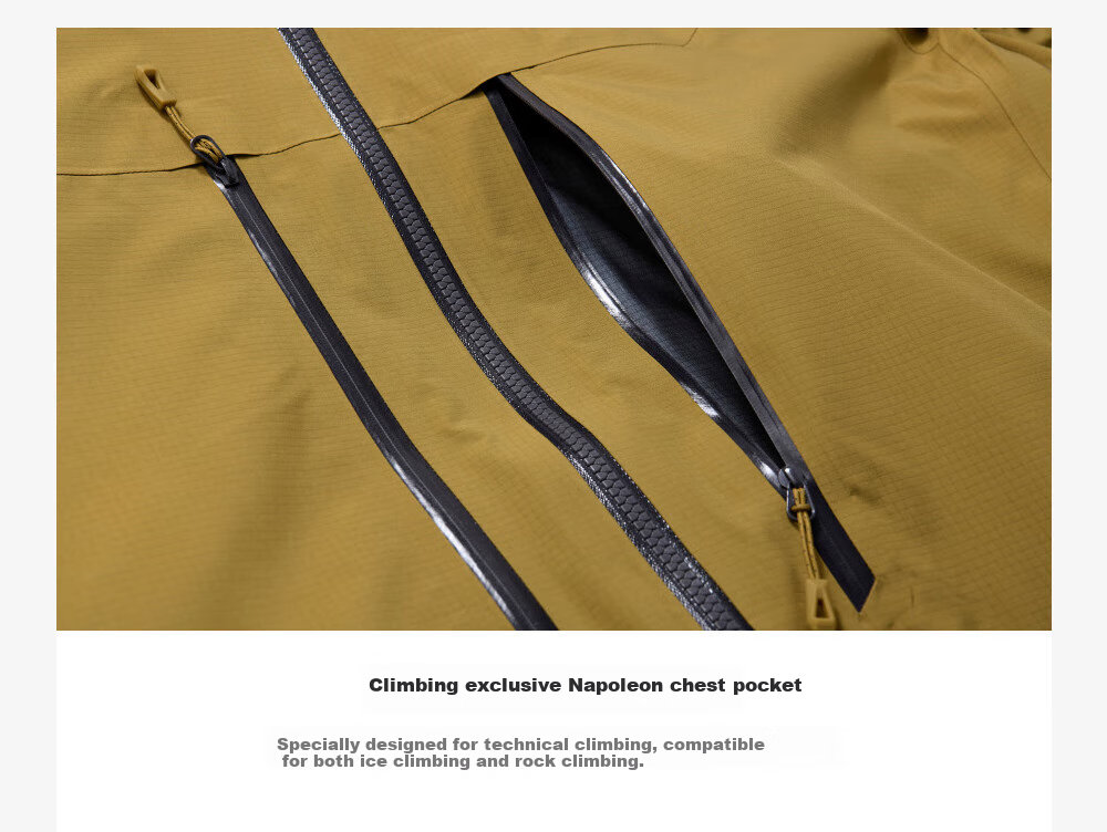 KAILAS MONT X-PRO Hard Shell Jacket Unisex GTX Waterproof Durable Lightweight Outdoor Mountaineering Coat 40