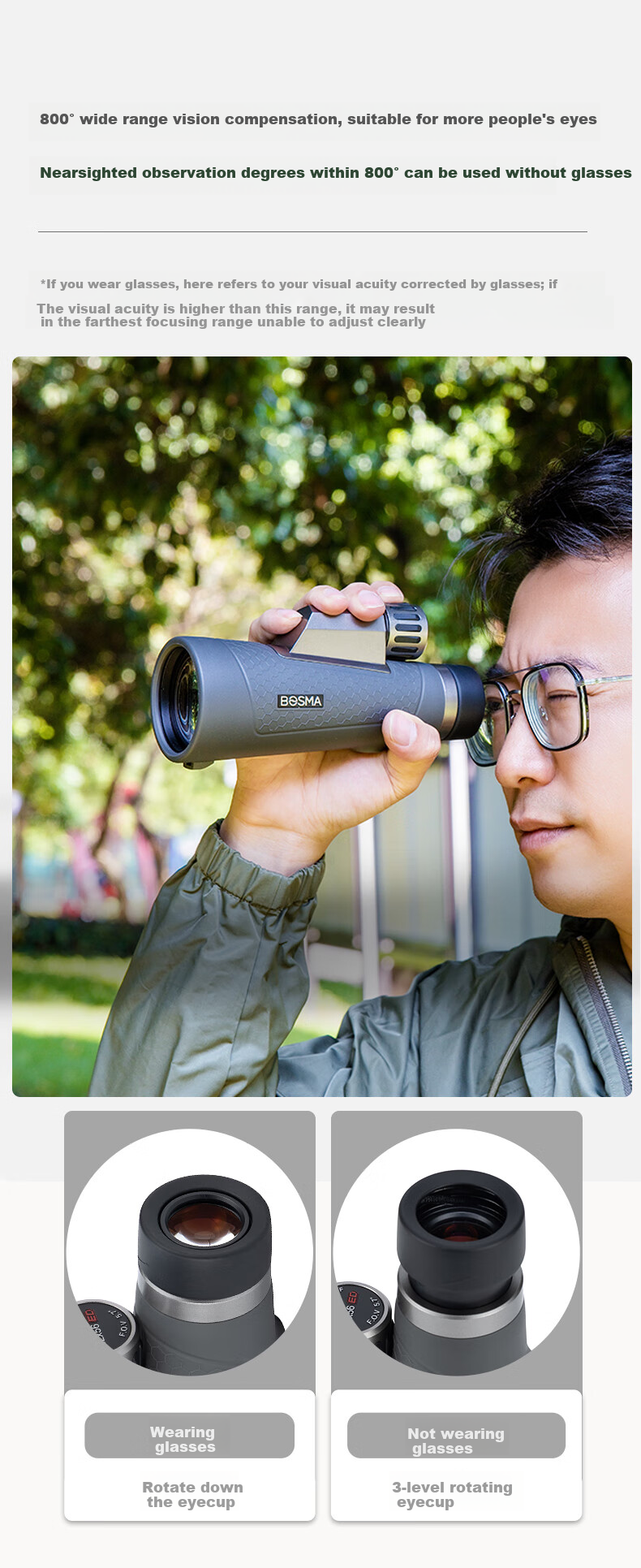 BOSMA X32 Lens Telephoto Camera Lens, Flat Field ED Lens, External Lens for Smartphones, Concert Shooting Tool, Monocular Telescope 11