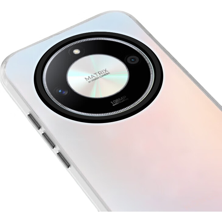 Чехол для телефона Baozou для Honor X50, силиконовый, с мягкими краями, противоударный, лазерный градиент, матовый, серый