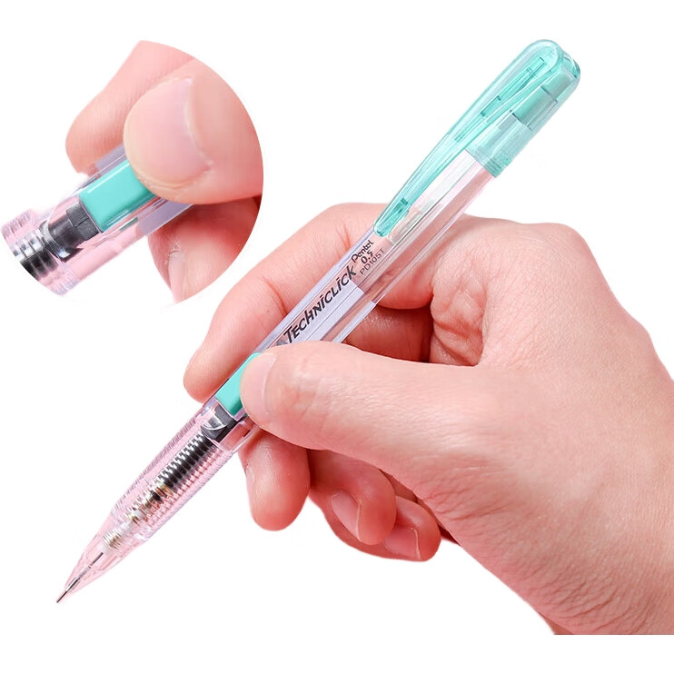 Автоматическая карандаш Pentel PD105T, 0.5 мм, черный, одноразовая упаковка