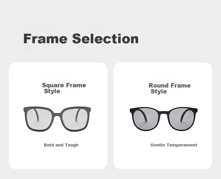 JD Original [Foldable Large Frame] Versatile Polarized Sunglasses, UV Protection Cycling Glasses for Men And Women, Light Coffee Square/Round Frame 7