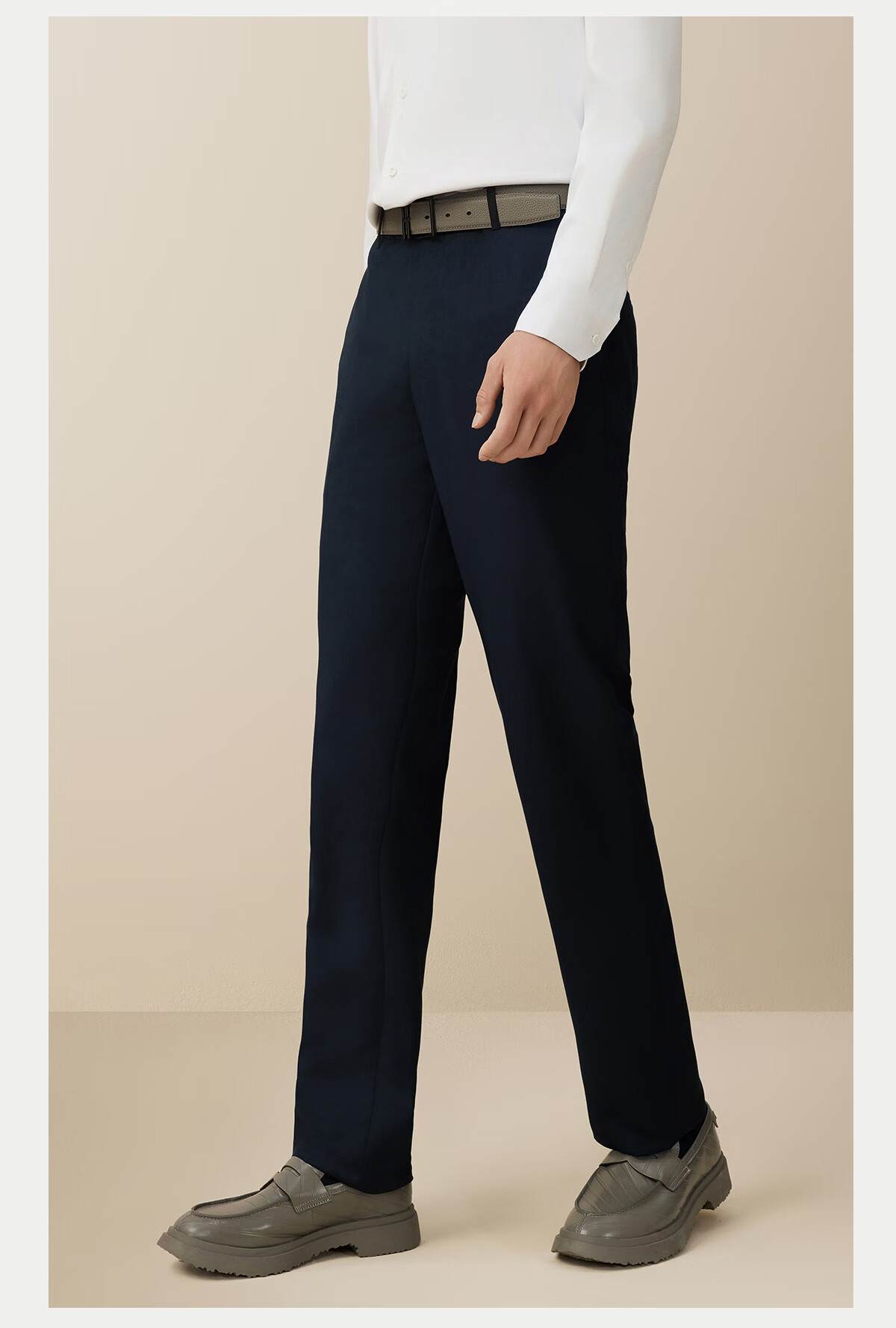 Hodo [No Cutting No Ironing] Business Straight-Leg Men's Trousers Four-Season Dark Blue Size 40 Father's Day Gift 14
