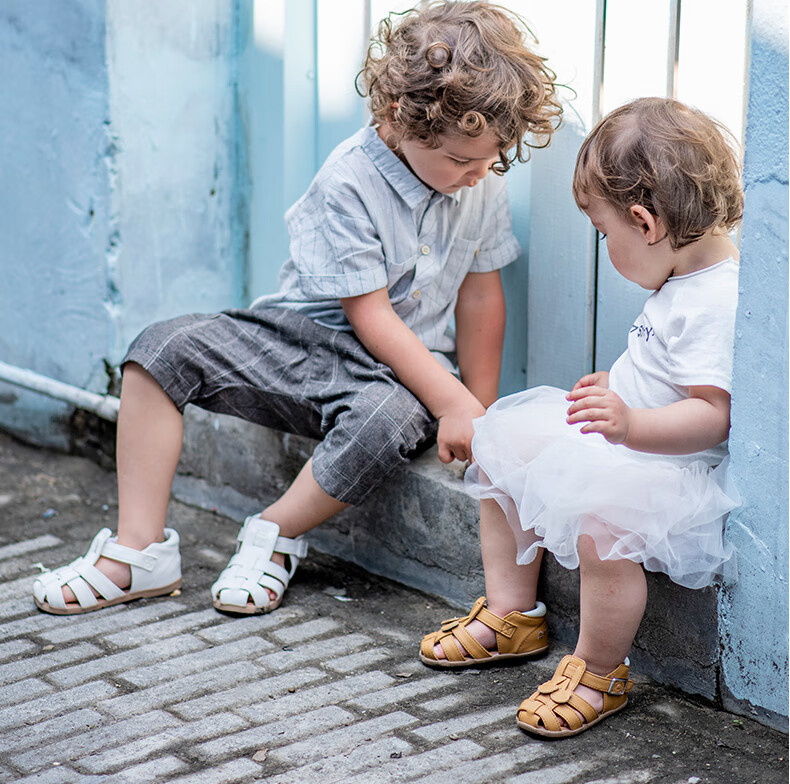 Katetu Children's Sandals, Girls' Summer Walking Shoes, Princess Shoes, for Ages 1-6, Boys' Closed-Toe Soft-Soled Baby Sandals XZ36 22