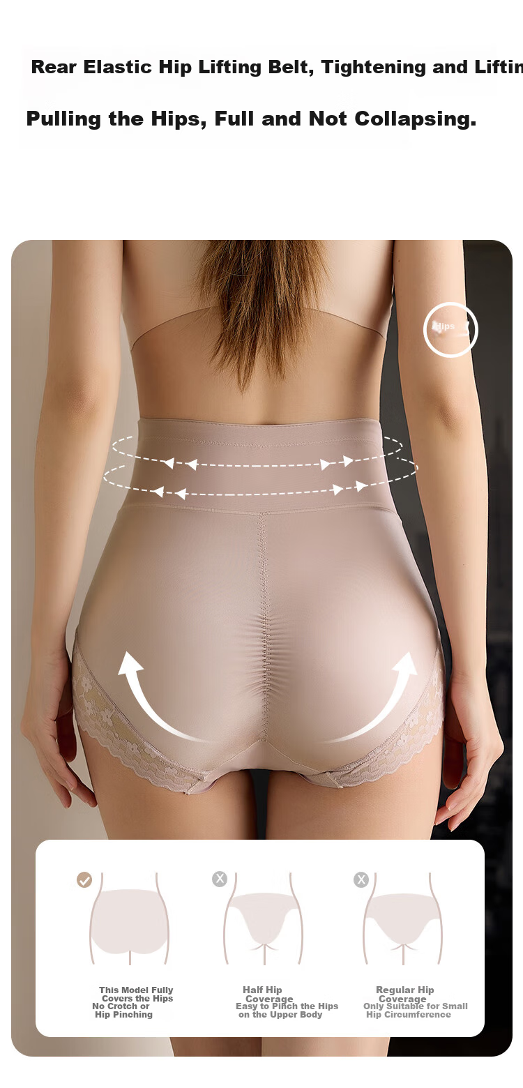 Moonbadi Women's Shapewear High-Waisted Tummy Control Seamless Body Shaping Panties, Slimming Triangle Briefs 3