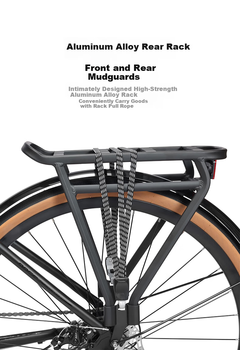 BATTLE Aluminum Frame Shimano 7-Speed Road Bike for Men And Women, Adult City Leisure Off-Road Running Bicycle, Electroplated Gray 7