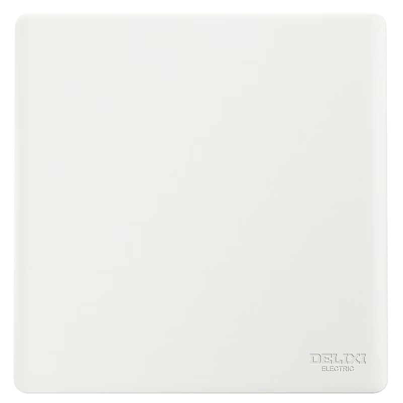 DELIXI Switch Socket CD806 Matte Frosted Cream Style Large Panel Single Control Multi-Way Han Yu White