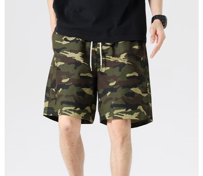 LangSha Men's Summer Breathable Lightweight Loose Casual Outdoor Quick-Dry Running Fitness Ice Silk Shorts 7