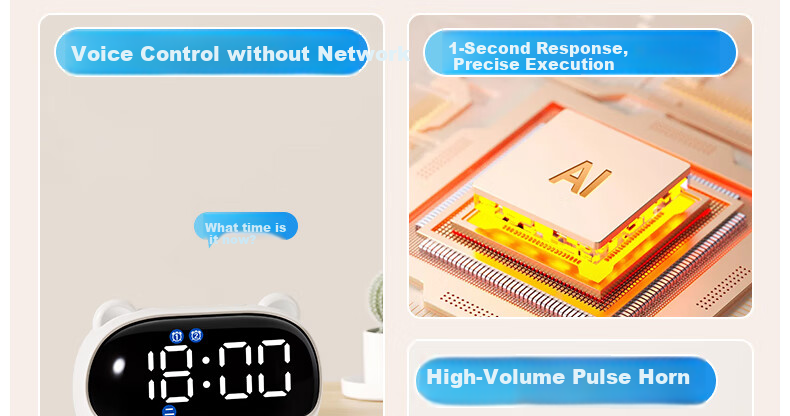 QITE Smart Voice Alarm Clock, 2026 New Model for Students, Wake-Up Device, Electronic Clock, Powerful Alarm for Children, Time Management Tool, Timer, Digital Clock, Birthday Gift 7