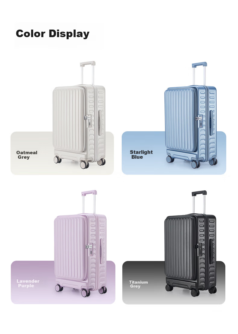 KALA·Y [Jiang Qinqin Endorsed] Luggage, 28-Inch Large Capacity, Front-Opening Lid, Expandable Capacity, for International Travel And Study Abroad, Check-In Suitcase 17