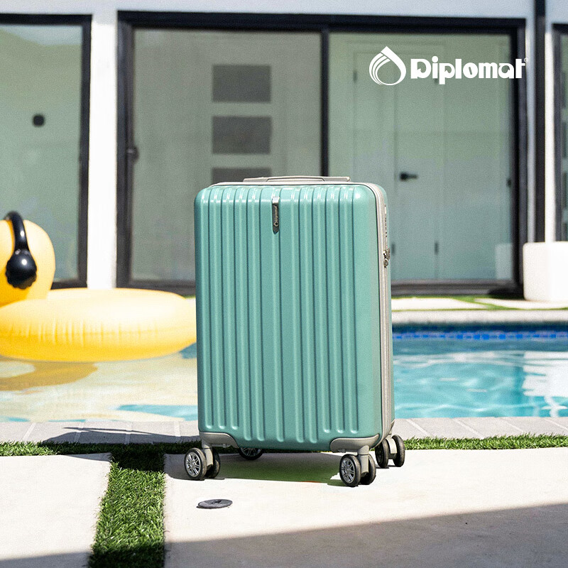 Diplomat Fashion Expandable Carry-On Luggage Suitcase for Men And Women, Travel Case with Password Lock And Trolley Handle TC-61012