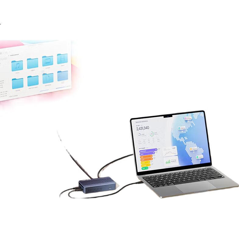 Acasis TBU405MAX USB 4.0 / Thunderbolt 3/4 M.2 NVMe SSD корпус, до 8 ТБ, 40 Гбит/с, 8K, док-станция с HDMI 2.0