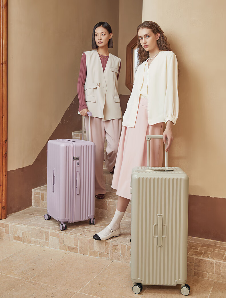 KALA·Y Luggage, 28-Inch Large Capacity Cube Suitcase, Trolley Case for Men And Women, Travel Suitcase for College Students, Dormitory Lockable Suitcase 8