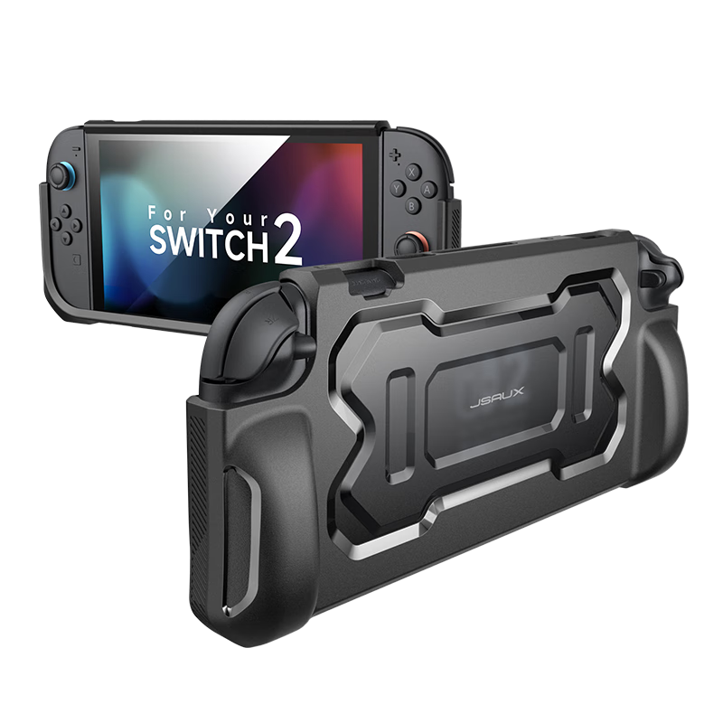 JSAUX Switch 2 Protective Case, Compatible with Nintendo Switch, New NS2 Accessory, Ultra-Thin TPU Soft And Hard Shell Strap, Portable Game Console Controller