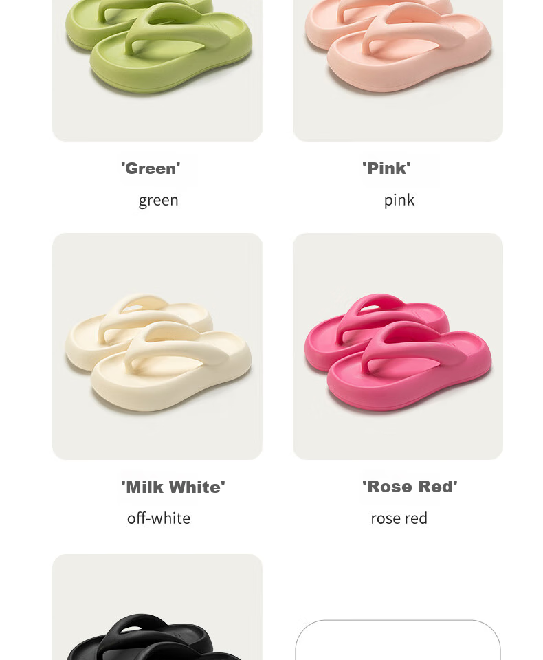 Lidani Summer Soft Sole Non-Slip Women's Flip Flops Cute Fashionable INS Style Outdoor Beach Bathroom Home Slippers 10