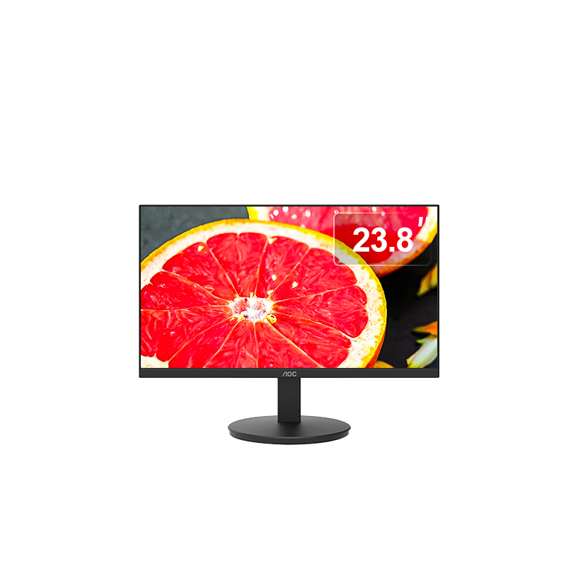 AOC Monitor, 23.8-Inch HDMI+VGA, High Definition Low Blue Light, Wall-Mountable Office Display Screen, 24E11XHM