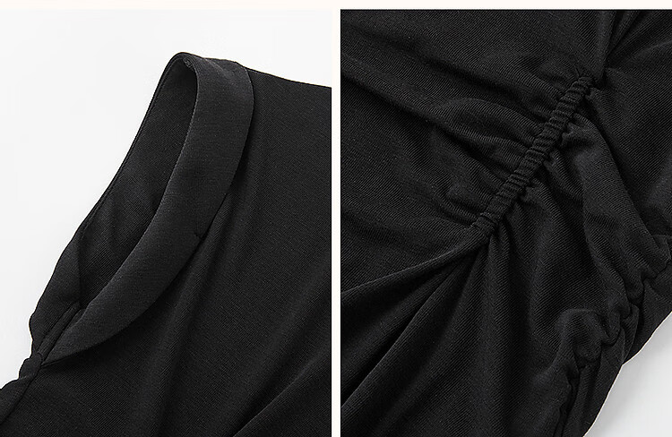 Dme [Containing Naked-Feel Lyocell] Summer Simple Round Neck Pleated Undershirt Short Sleeve Soft Stretch Comfortable Slimming Women's T-Shirt 13