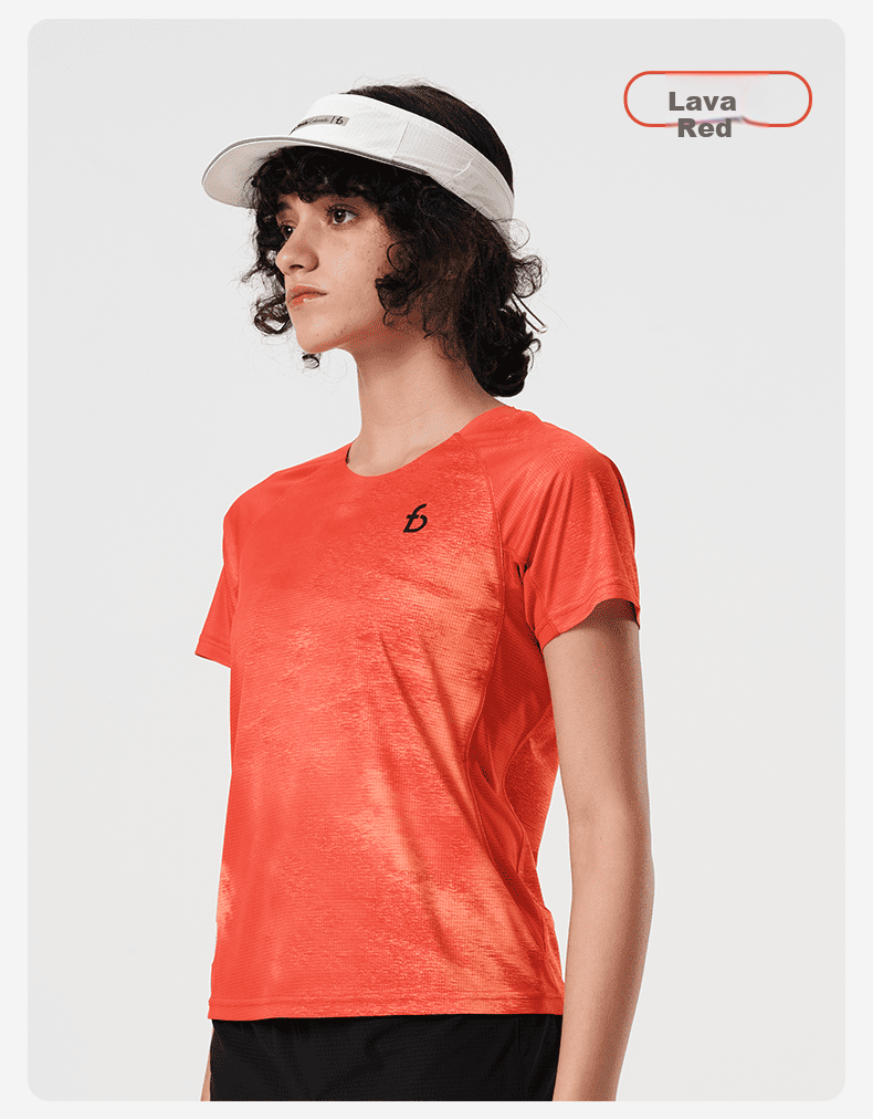 Flipbelt [Silver Ion T] Women's Short-Sleeve Summer Breathable Sports Casual Fitness Top for Running, Glacier Blue, Size S 3