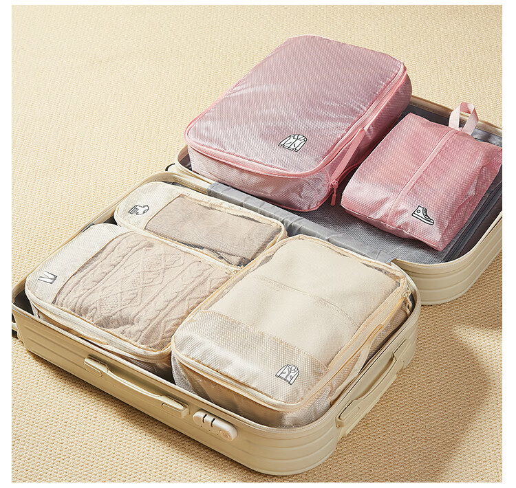 Samfolk Travel Storage Bag Luggage Clothes Compression Packing Organizer Socks Storage Black Small 3