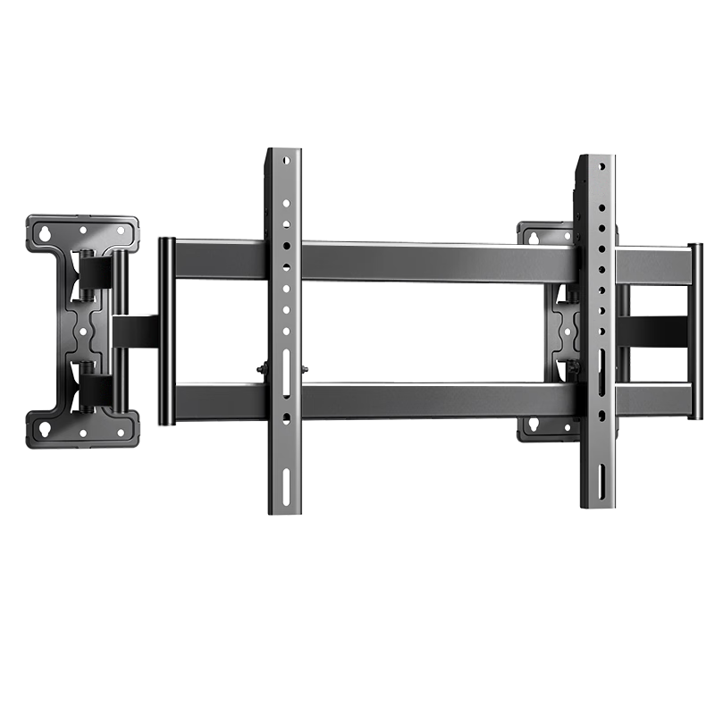 Aige Ultra-Thin Heavy-Duty Recessed TV Mount, Extendable Bracket for 50-86 Inch TVs, Compatible with Multiple Brands, TV Stand, Doesn't Block Power Outlets Or Speakers