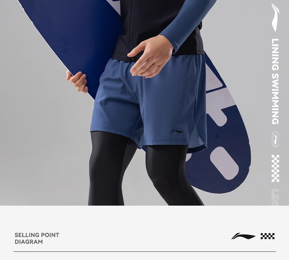 Li-Ning Jellyfish Suit Men's Swimwear Snorkeling Set Spring Autumn Warm Long-Sleeve Long Pants Large Size Swim Trunks Men Full-Body Diving Suit 2